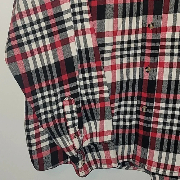 North Axis Flannel Mens XXL 90's vintage red white black LOT E9 - Picture 3 of 5